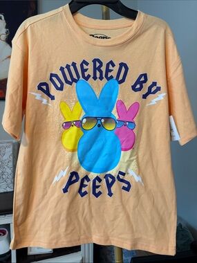 Peeps "Powered by Peeps" Short Sleeve Tee - Peach